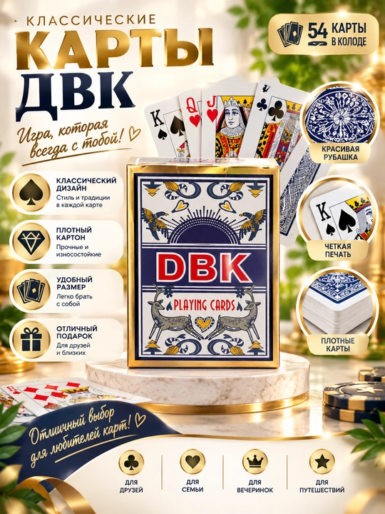 Карты игральные, 54 шт - 