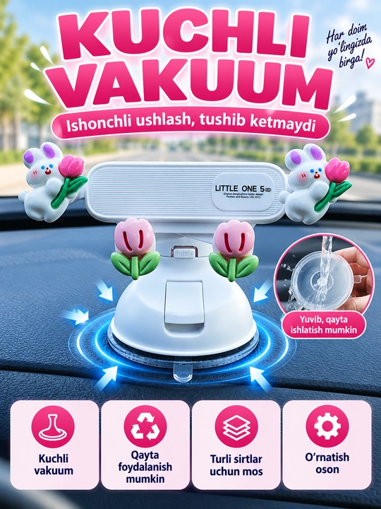 Avtomobilda telefon tutqichi, telefon mahkamlagichi