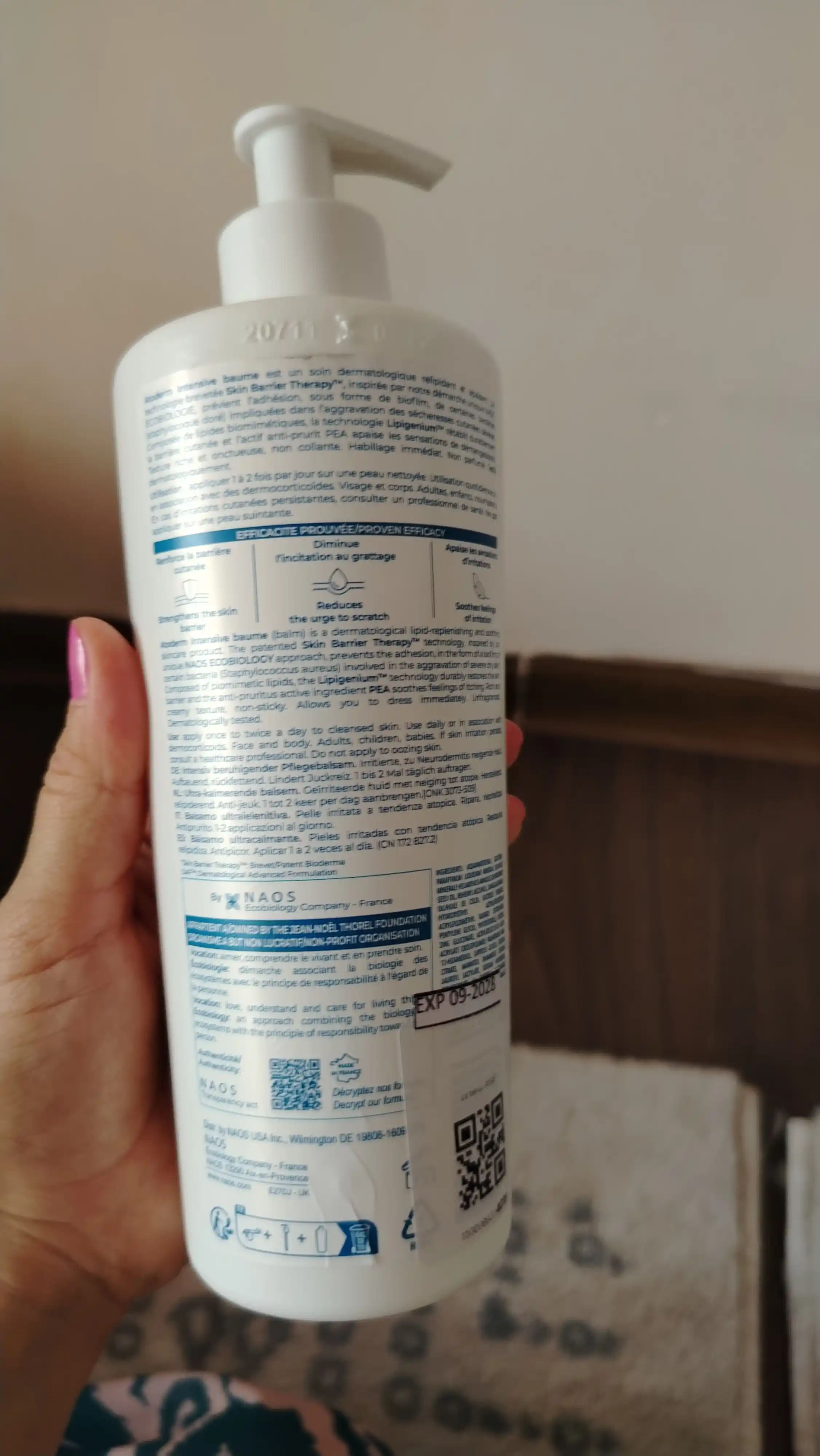 Ekzema va allergiyaga qarshi, tinchlantivchruvchi, namlantiruvchi, Intensive Baume Balzam