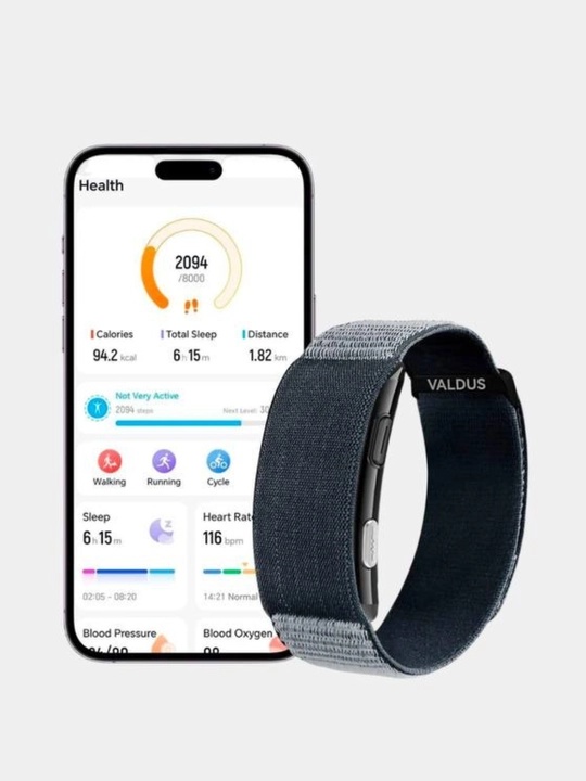 VALDUS VITRO Smart Band — 20–30 дней работы, ЭКГ, SpO2, пульс и мониторинг сна
