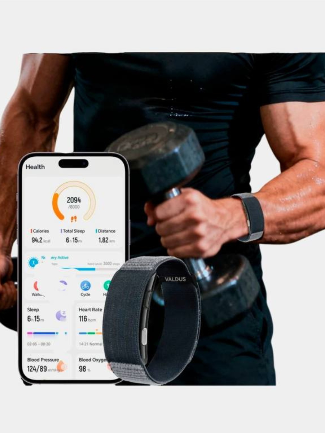 VALDUS VITRO Smart Band — 20–30 дней работы, ЭКГ, SpO2, пульс и мониторинг сна