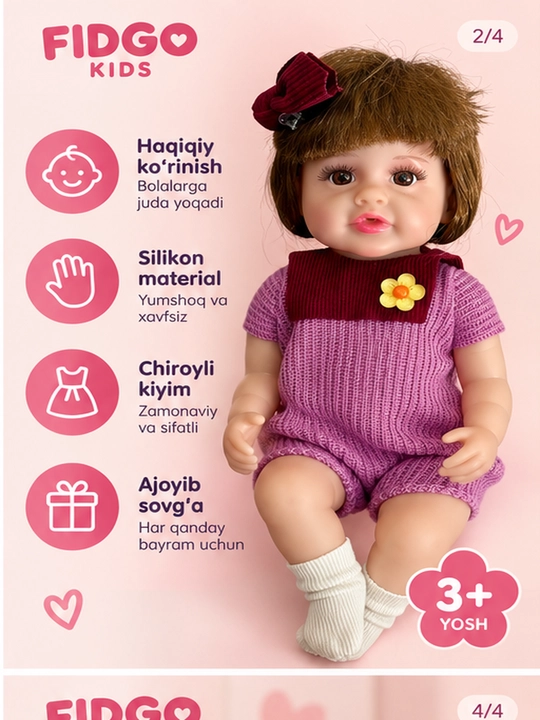 Кукла Reborn, говорящая, 30 см