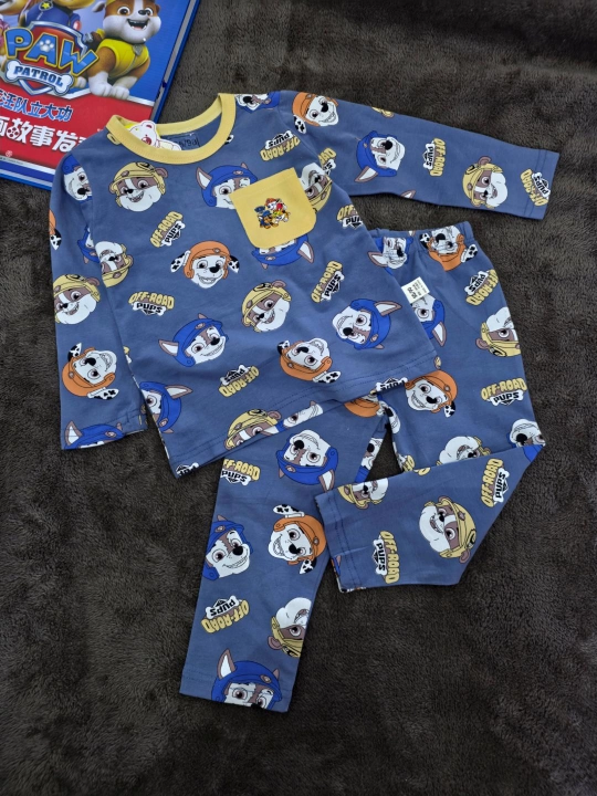 O‘g‘il bolalar uchun Paw Patrol naqshli Pijamalar 90-110 O'lcham