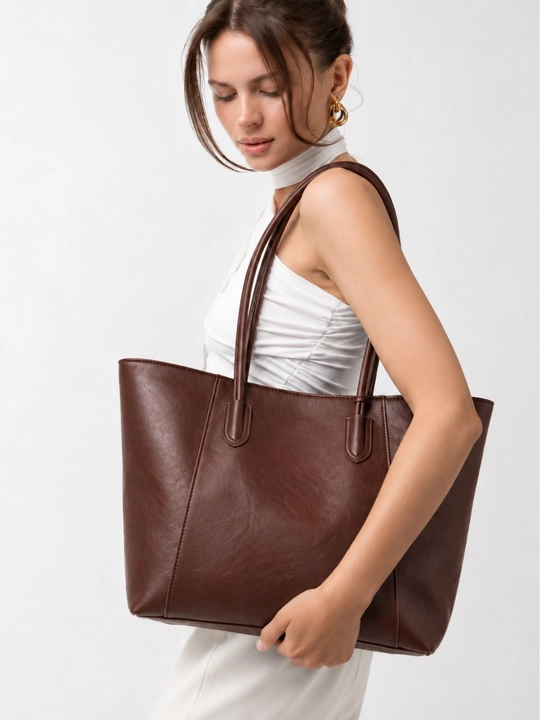 Ayollar uchun A4 shopper sumka, yelkaga osiladigan, sig‘imli kundalik, ish va o‘qish uchun