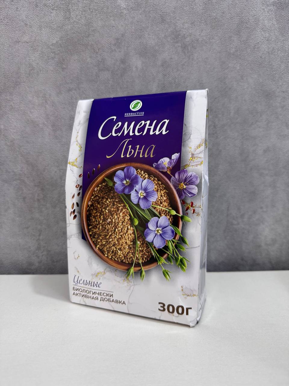 Семена льна, цельные, натуральные органические суперфуд 300 г
