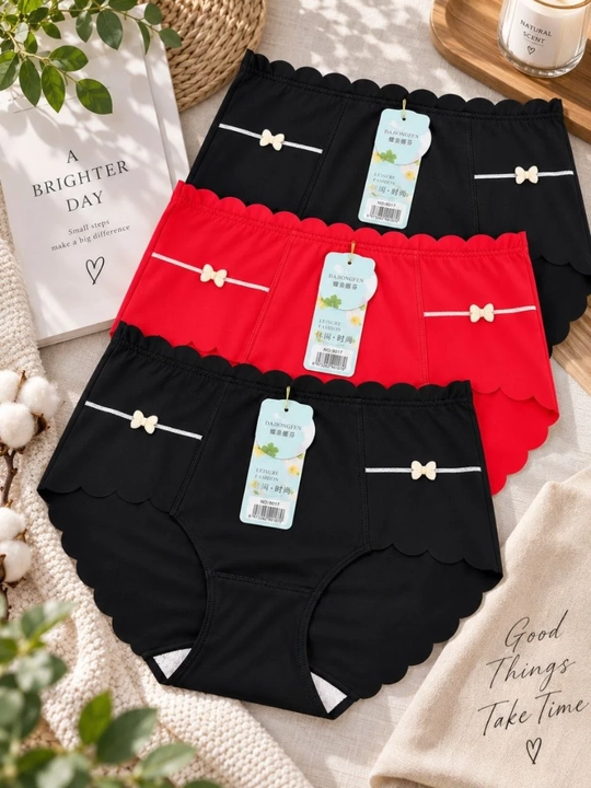 Ayollar trusiklari, slips, to'plamda 3 dona, FREESIZE ichki kiyim