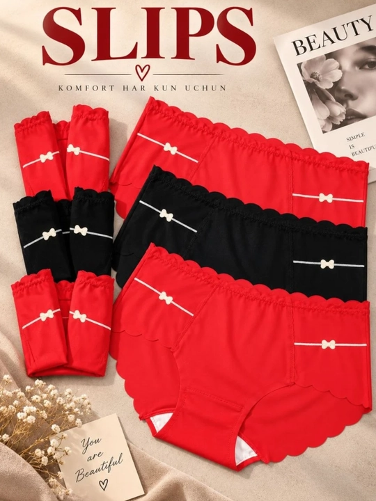 Ayollar trusiklari, slips, to'plamda 3 dona, FREESIZE ichki kiyim