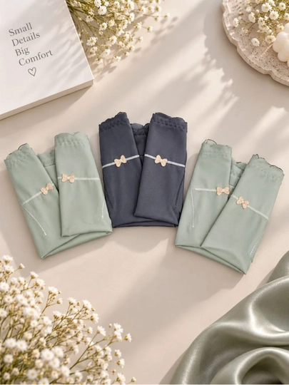 Ayollar trusiklari, slips, to'plamda 3 dona, FREESIZE ichki kiyim