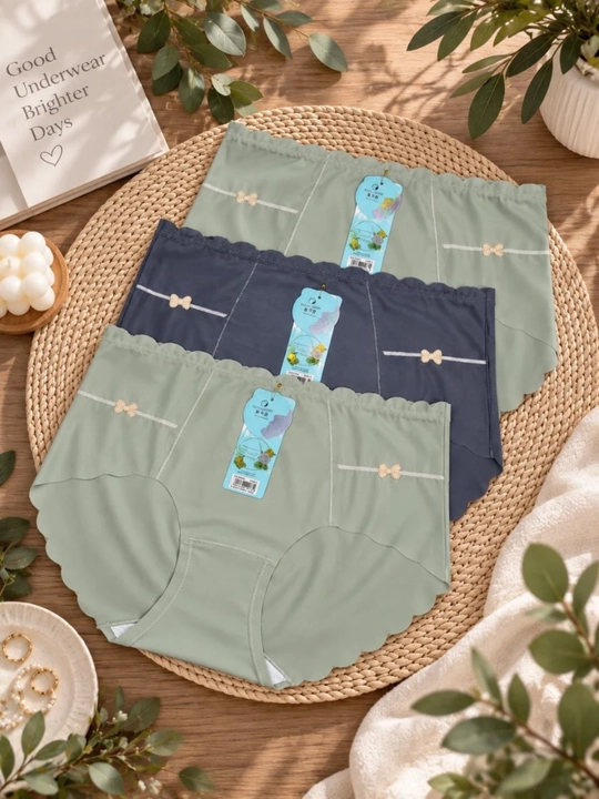 Ayollar trusiklari, slips, to'plamda 3 dona, FREESIZE ichki kiyim