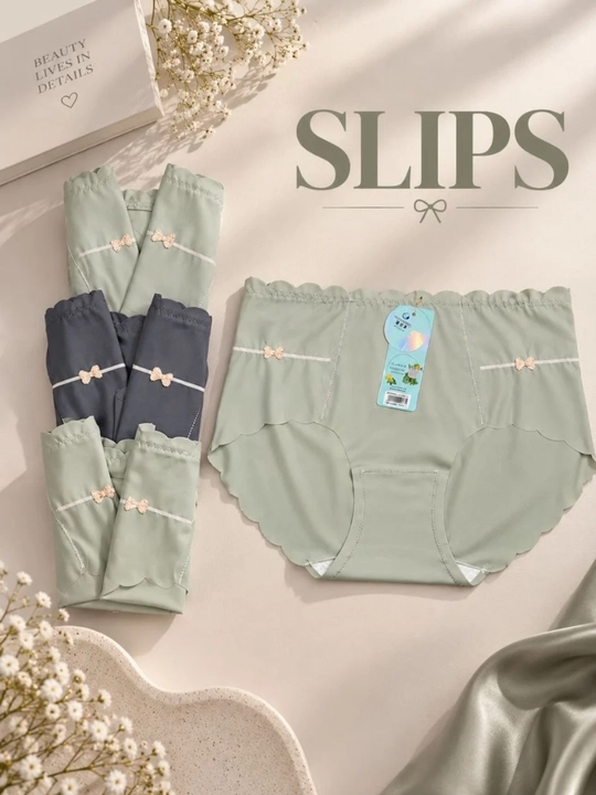 Ayollar trusiklari, slips, to'plamda 3 dona, FREESIZE ichki kiyim