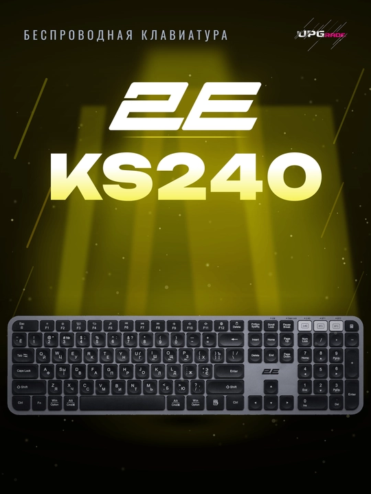 Simsiz klaviatura 2E KS240 WL BT - 