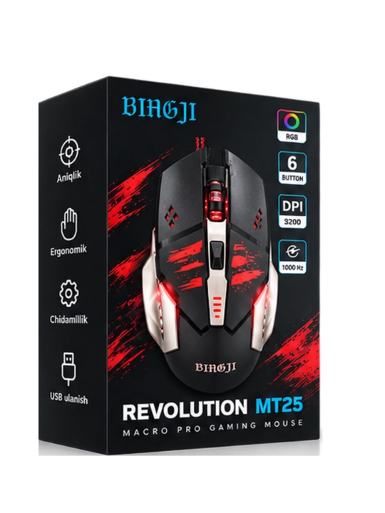 BINJI MT25 o‘yin uchun sichqoncha