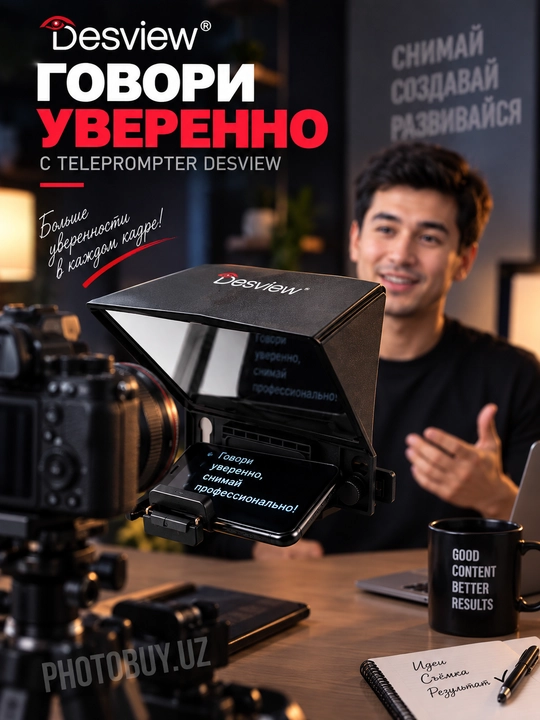 IPhone, Android va DSLR uchun ko‘p funksiyali Desview T2 teleprompteri