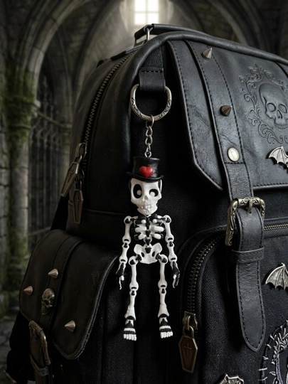 Harakatlanuvchi brelok, mashinaga osiladigan skelet, mumiya, astronavt, mushuk skeleti
