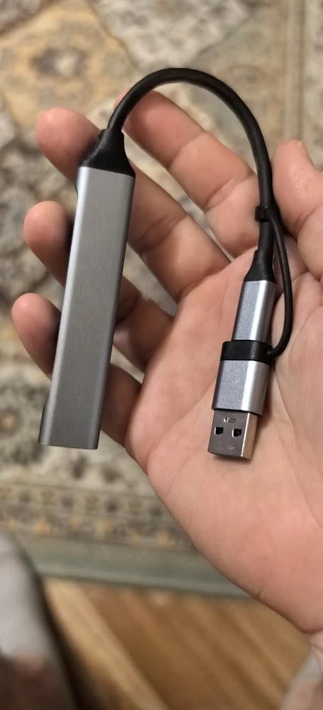 USB Hub 3.0 Type-C, ko‘p portli adapter, noutbuk va MacBook uchun