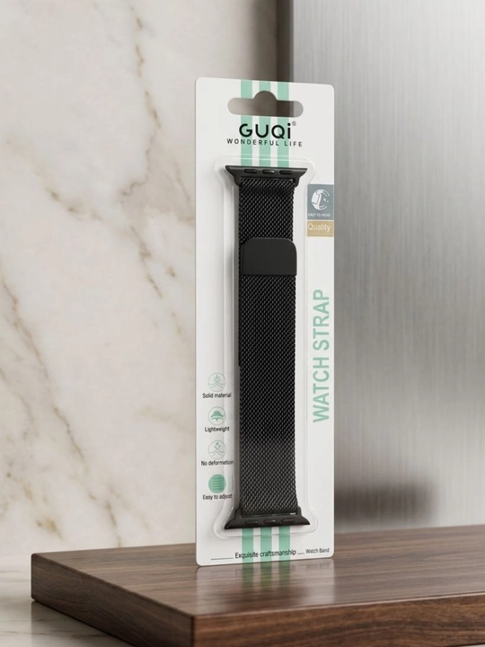 Smart Watch uchun qora metall to‘qimali tasma