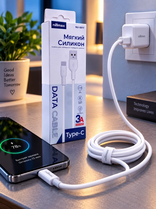 Кабель NILLMAX NU 001 T Type-C / для быстрой зарядки