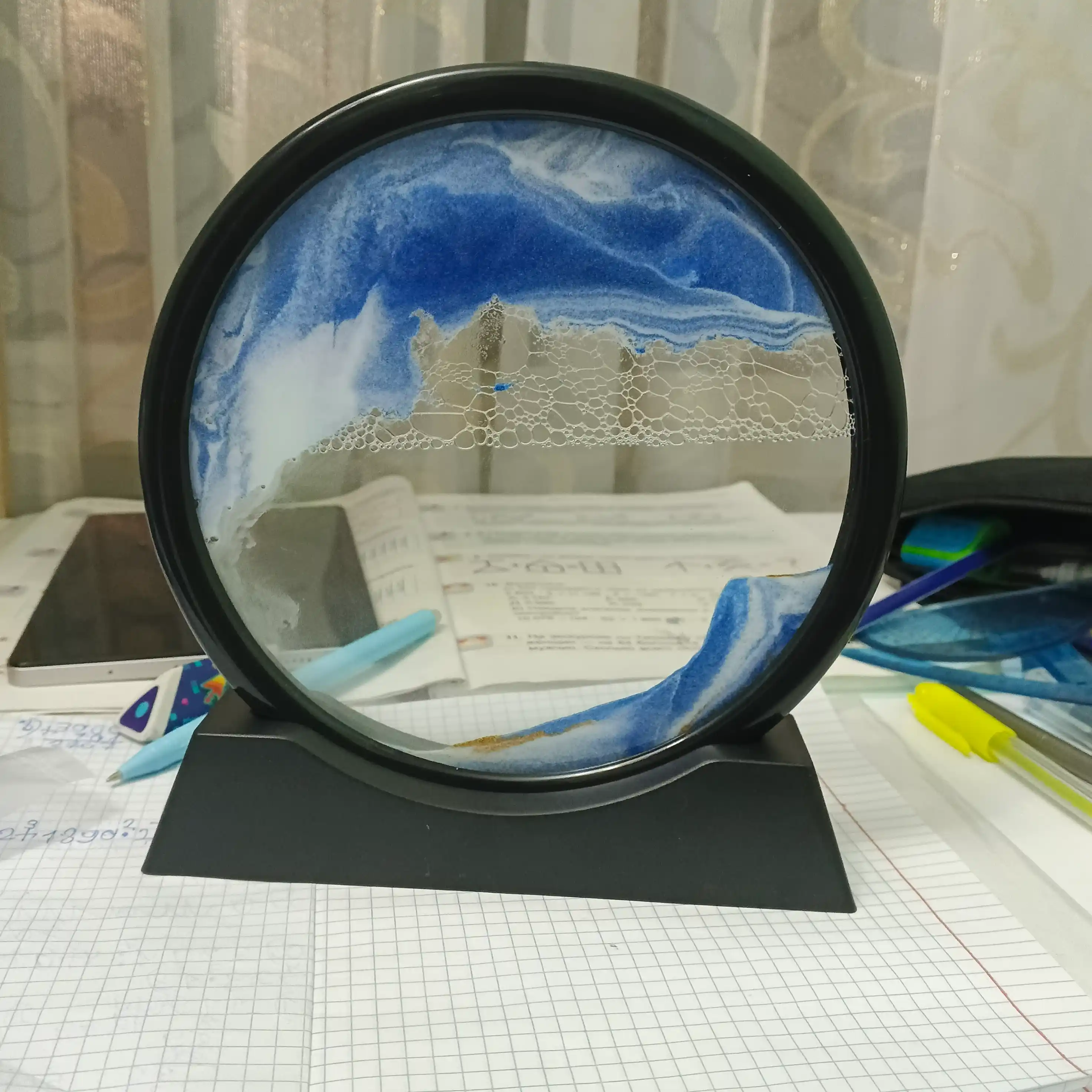Dynamic Sand Art 3D stressga qarshi rasm