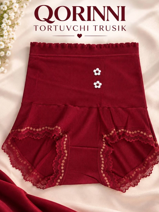 Ayollar ichki kiyimi, yuqori belli trusik, qorin tortuvchi, korreksion va qulay