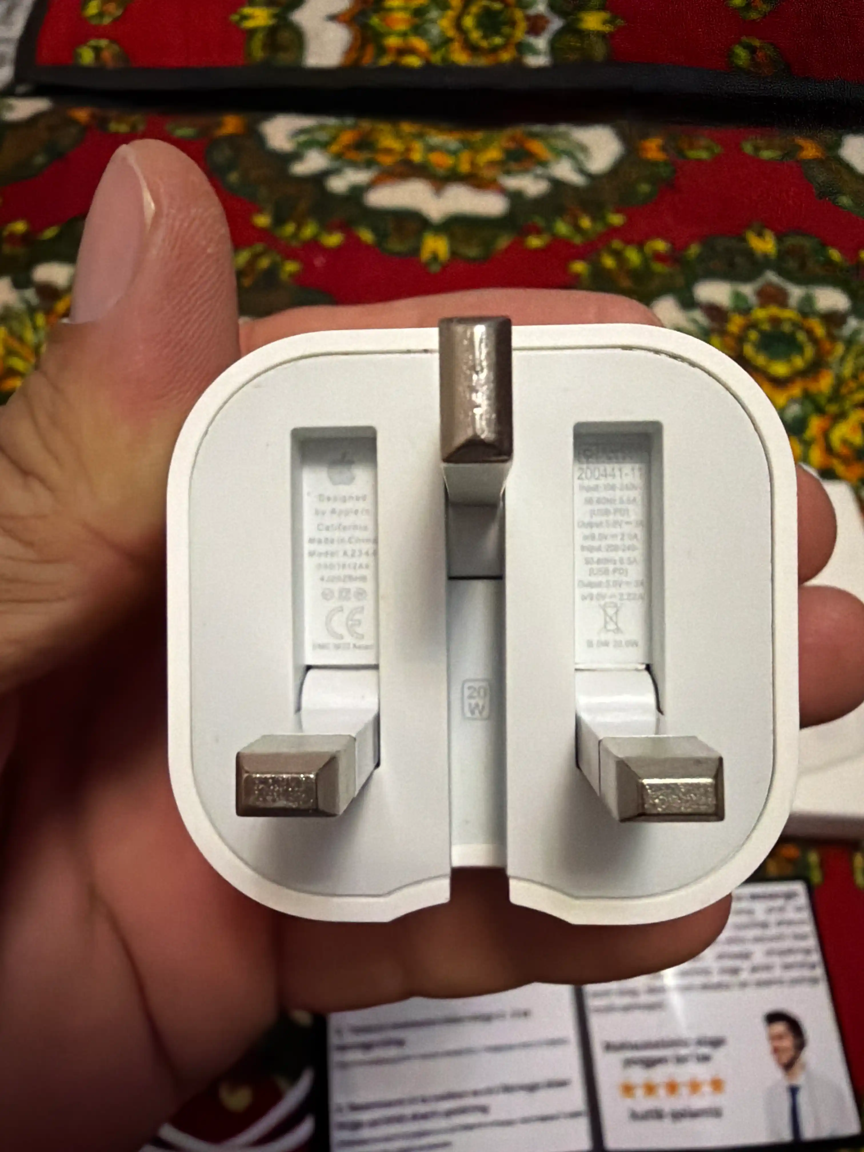 IPhone uchun zaryadchik, zaryadnik tez zaryadlovchi 20 Vt, Type-Cdan Lightning kabel bilan