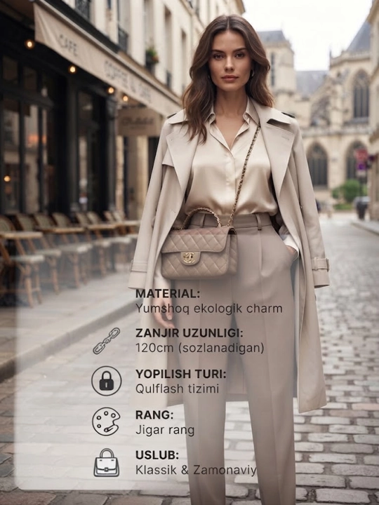 Сумка-кроссбоди для женщин в стиле CHANEL, подходящая для ежедневного использования