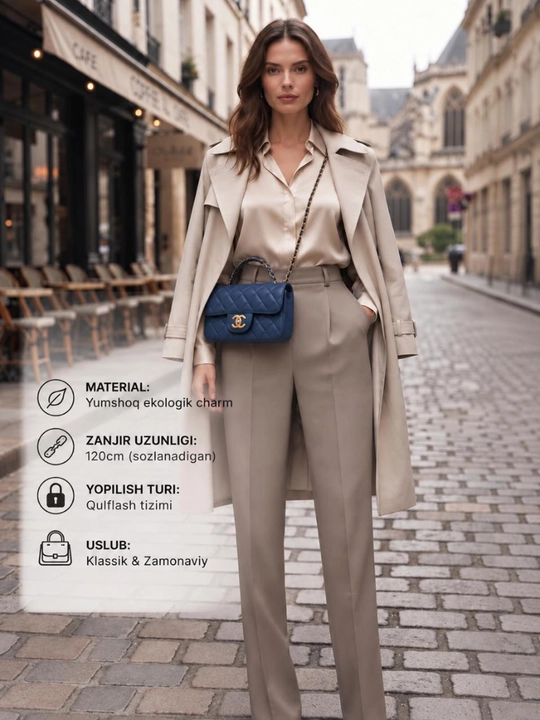 Сумка-кроссбоди для женщин в стиле CHANEL, подходящая для ежедневного использования