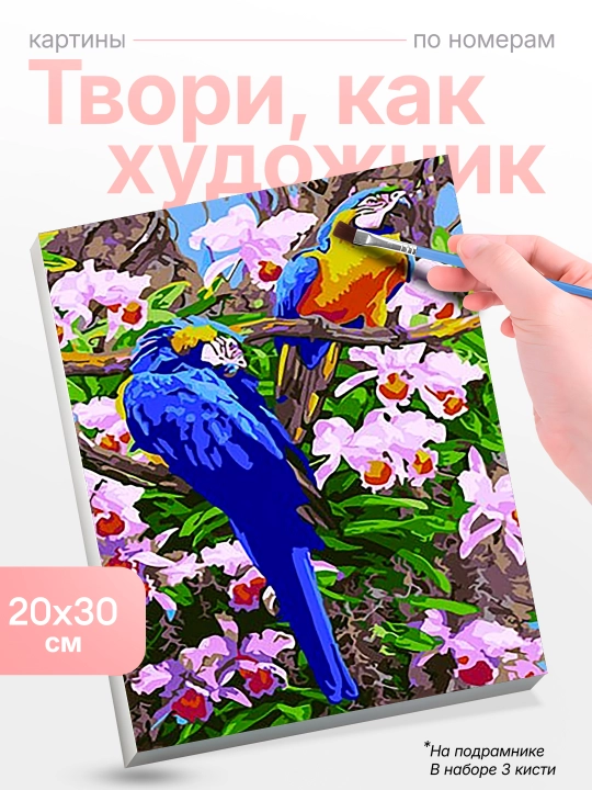 Картина рисование по номерам Skystore холст на подрамнике, 20 * 30 - 