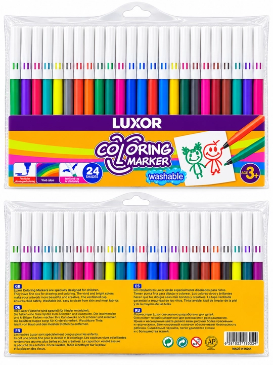 Маркер — Luxor Coloring Marker, 24 цвета - 
