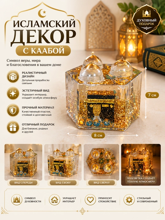 Ka’ba bilan islomiy bezak - 