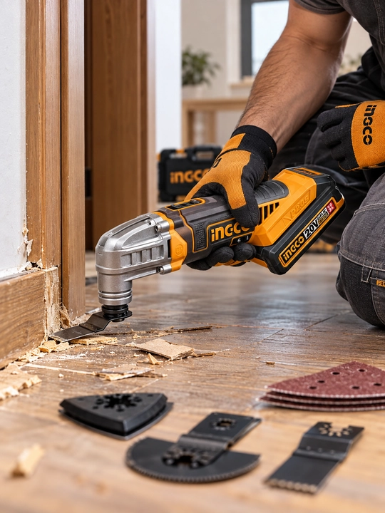 INGCO CMLI20228 akkumulyatorli renovator, 20 V, 6 tezlik, 2.0 Ah akkumulyator