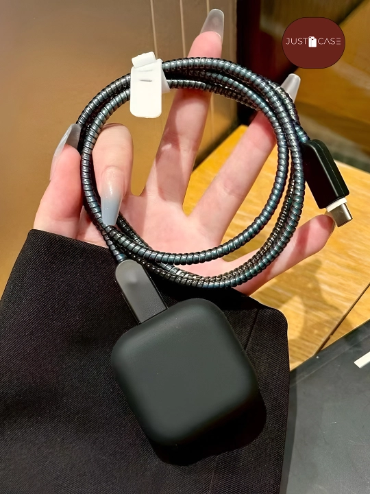 Zaryadchik chexol, Zaryadka g‘ilofi, zaradka himoyasi, iPhone, g‘ilof, quvvatlash, kabel - 
