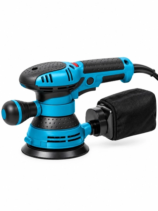 Ekssentrik silliqlash mashinasi 400 Vt, 125 mm, 12000 ayl/min gacha, tezlik sozlamali