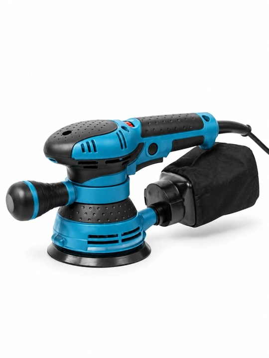 Ekssentrik silliqlash mashinasi 400 Vt, 125 mm, 12000 ayl/min gacha, tezlik sozlamali
