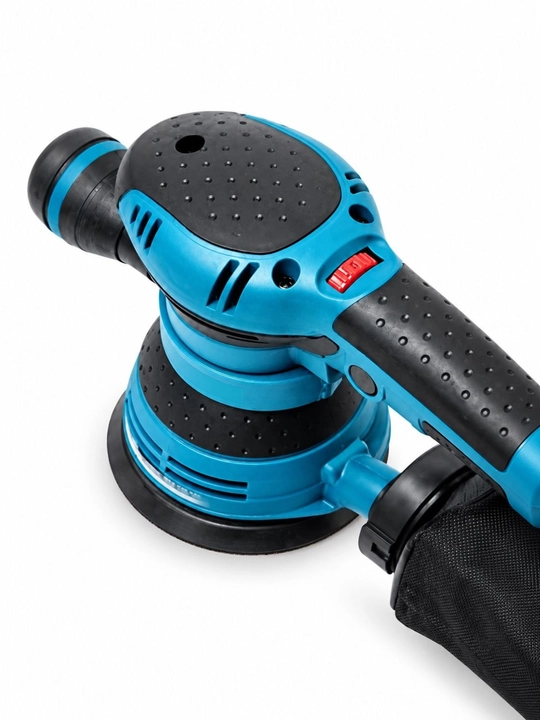 Ekssentrik silliqlash mashinasi 400 Vt, 125 mm, 12000 ayl/min gacha, tezlik sozlamali