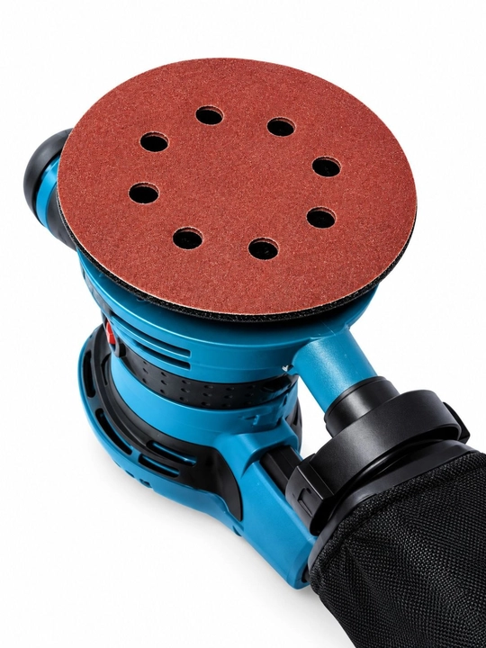 Ekssentrik silliqlash mashinasi 400 Vt, 125 mm, 12000 ayl/min gacha, tezlik sozlamali