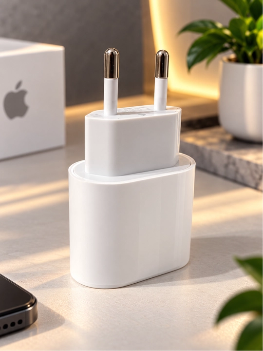 USB-C адаптер питания 20W, белый, компактное зарядное устройство