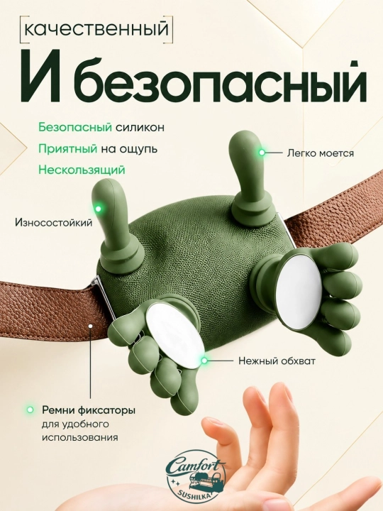 Массажёр для плеч и шеи, компактный вибромассажёр, ручной массажёр