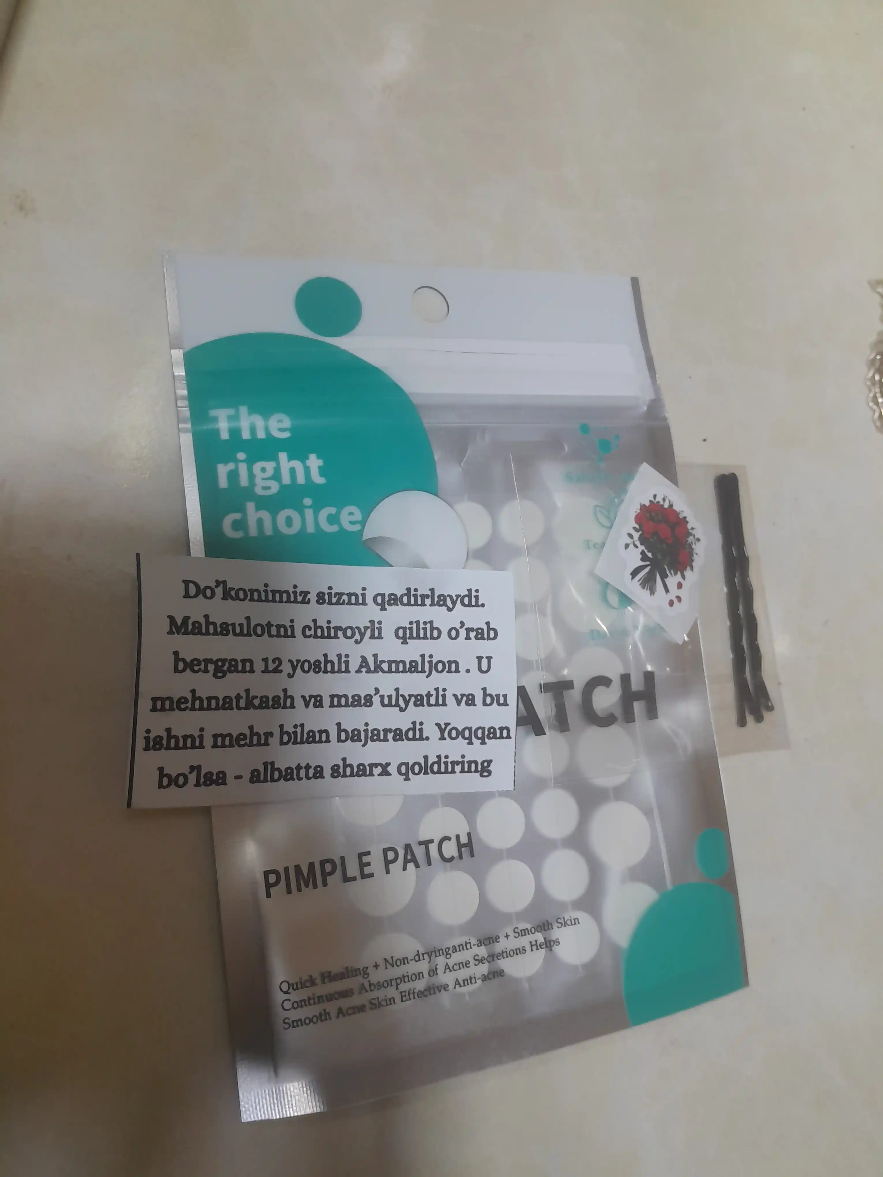 Patchlar husnbuzar, ugri va qora nuqtalarga qarshi, tabiiy o‘simlik ekstrakti bilan