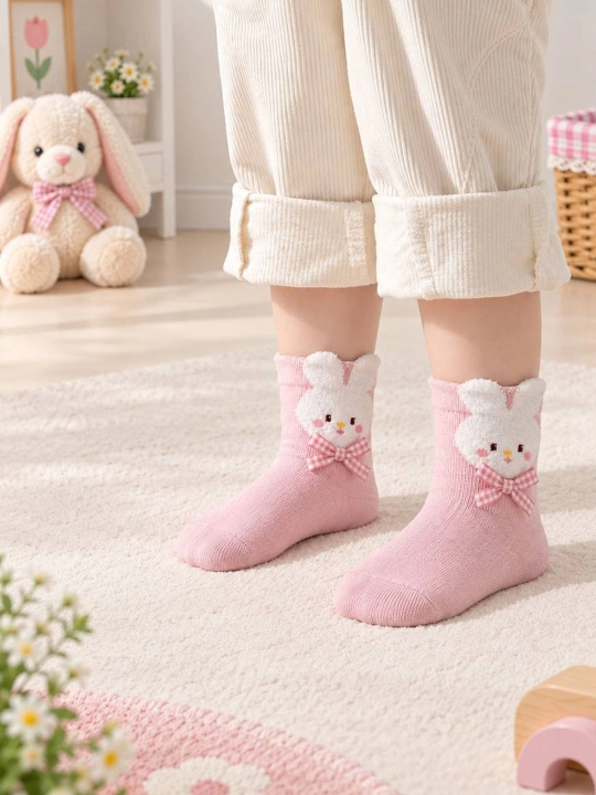 O‘g‘il va qiz bolalar paypoqlari, kuzgi va qishki, 5 juft