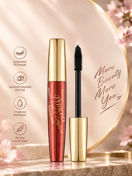 Водостойкая Тушь для ресниц с коллагеном 2 в 1 Farm Stay Gold Collagen Dual Volume