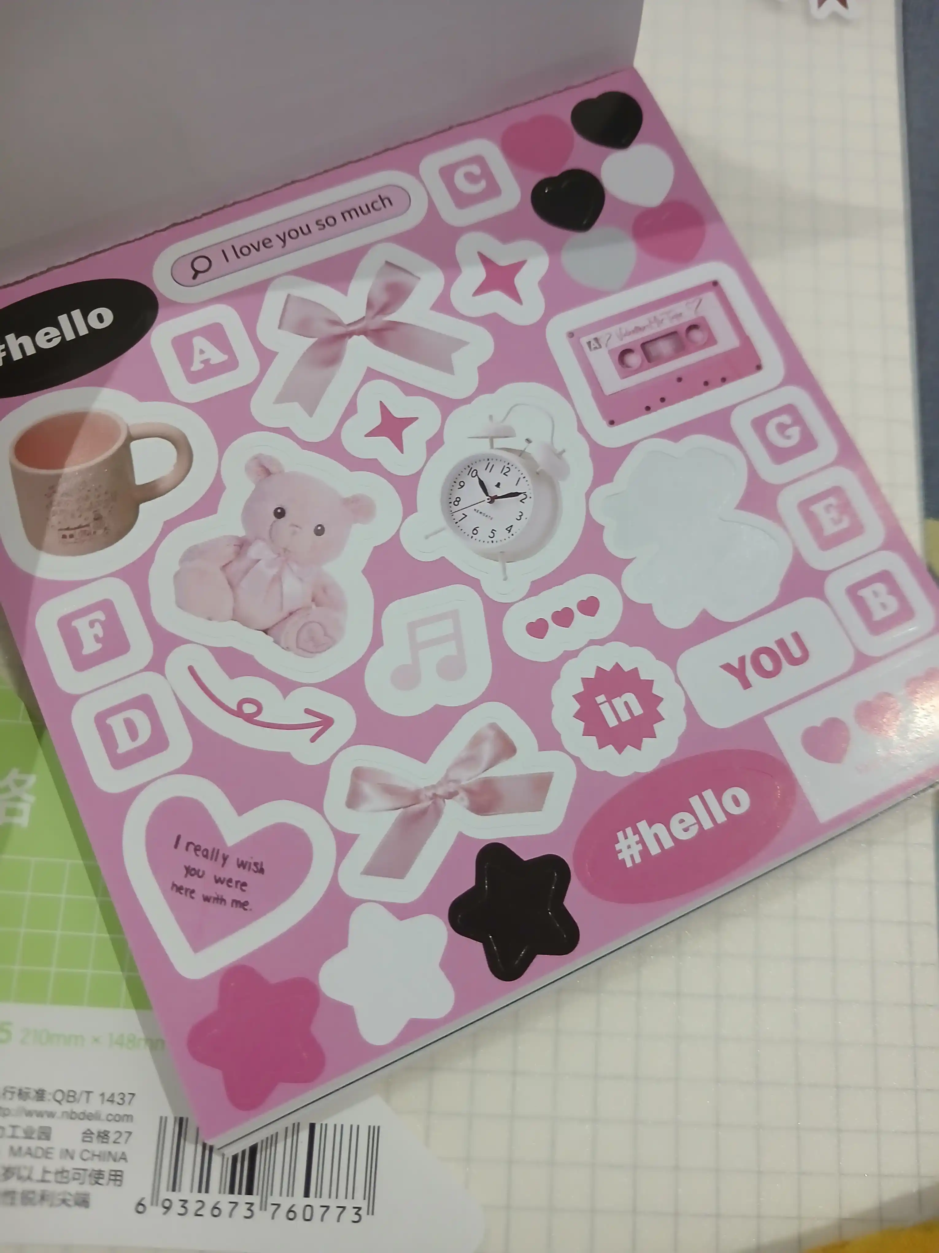 Kantselyariya stikerlari, scrapbooking uchun stikerlar