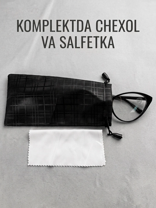 Ayollar uchun imijli ko‘zoynak mushuk ko‘zi gardish