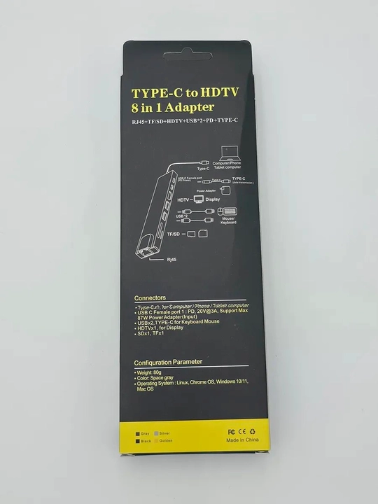 USB HUB 3.0 Type A+C 4 portli, USB hub adapteri