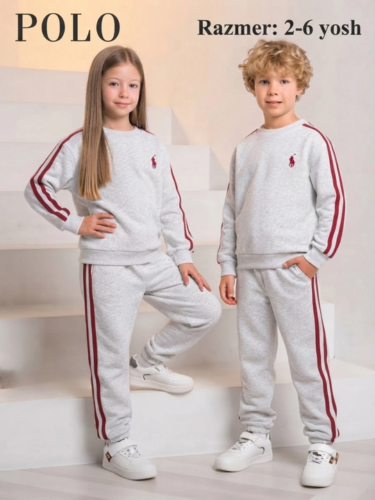 Двойка для девочек, для мальчиков,  POLO, 2–6 лет, унисекс, на осень, зиму и весну
