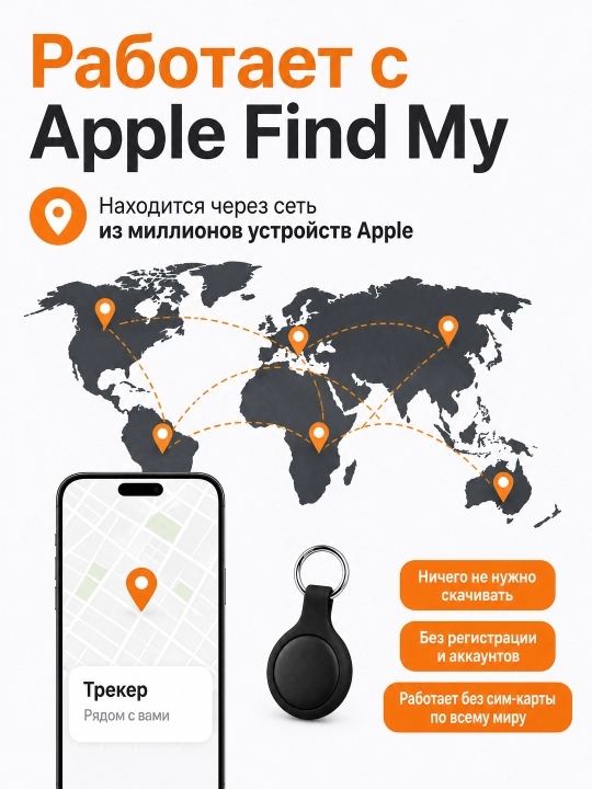 Bluetooth-treker brelok: kalit, sumka, chamadon topish uchun mayoq, iOS va Android