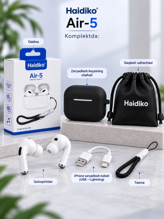 Haidiko Air-3 Air-5 Air-6 беспроводные Bluetooth наушники сенсорное управление Android iOS
