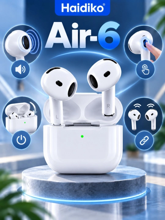 Haidiko Air-3 Air-5 Air-6 беспроводные Bluetooth наушники сенсорное управление Android iOS