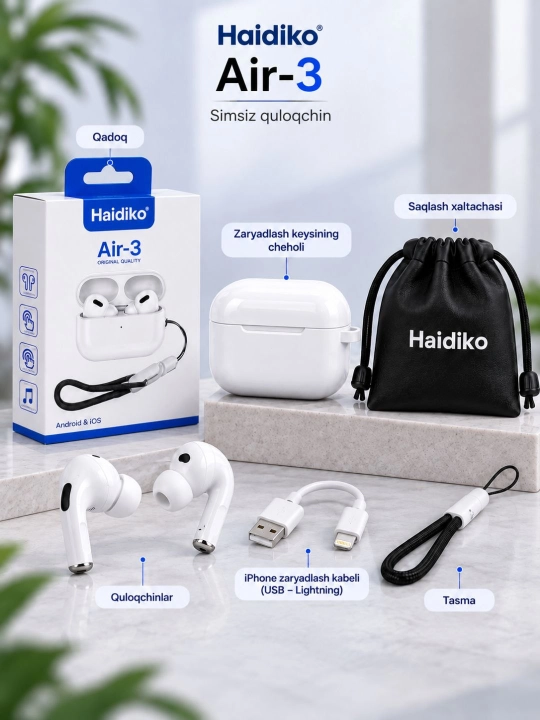 Haidiko Air-3 Air-5 Air-6 беспроводные Bluetooth наушники сенсорное управление Android iOS