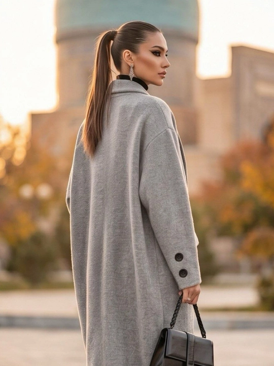 Кардиган удлинённый женский, длина кардигана 112 см