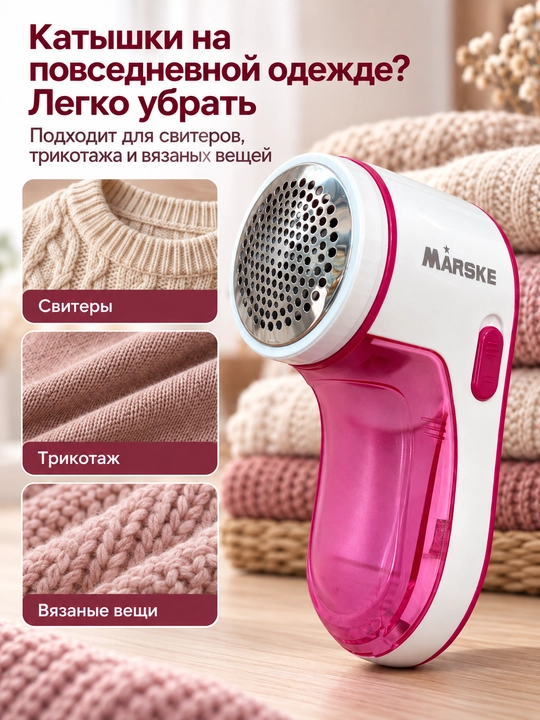 Matoqlarni kiyimdan olib tashlash uchun simsiz mashinka MARSKE MS-9911